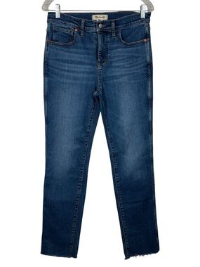 Madewell Mid-Rise Stove Pipe Casual Denim Jeans 28 30x30 Straight Leg Everyday